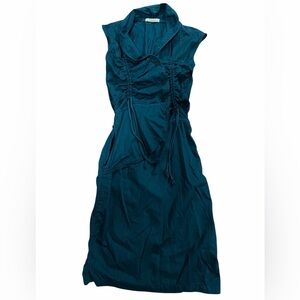 Prairie Underground Teal Midi Dress